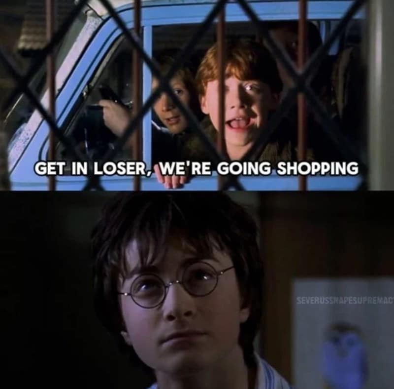 Harry Potter memes, Hogwarts humor, izarding wit, magical laughter, Potterverse memes, wizarding world jokes, sorcery satire