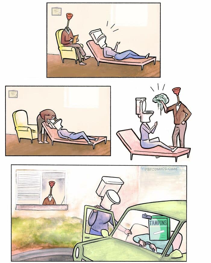 pbfcomics, dark humor comics