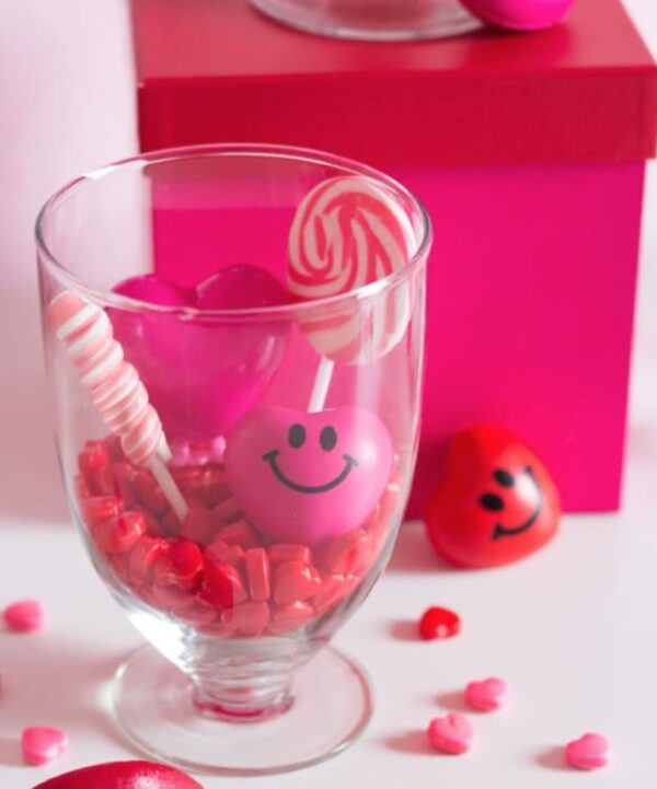 valentine crafts, valentines crafts, valentine's day candy terrariums