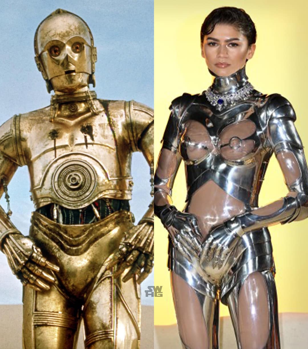 zendaya robot suit memes, Zendaya robot suit, zendaya memes, c-thru-po, zendaya see through