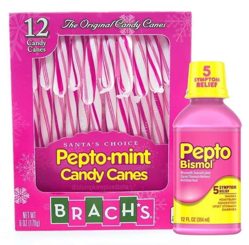 Pepto-mint Candy Canes