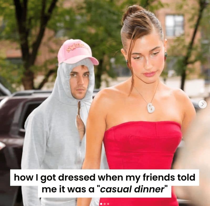 how I got dressed when my friends told me it was a "casual dinner"