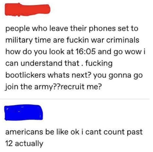 americans be like ok i cant count past 12 actually