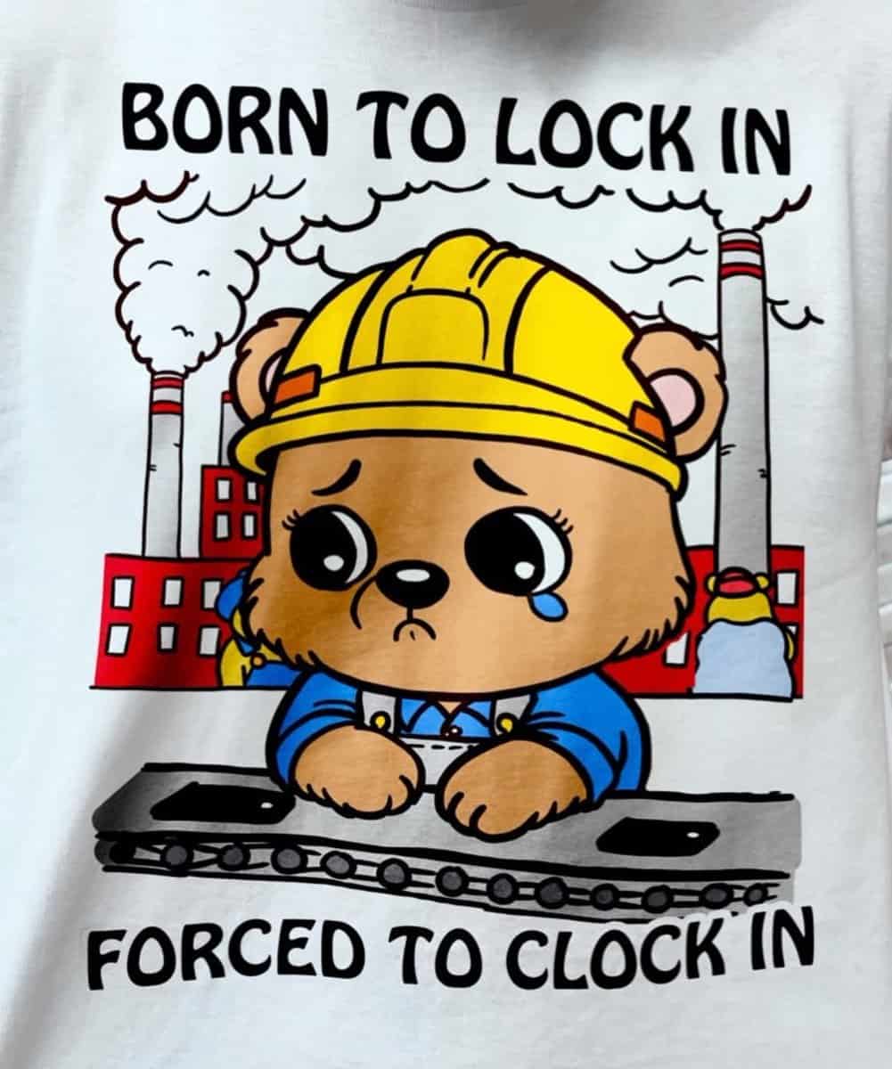 BORN TO LOCK IN FORCED TO CLOCK