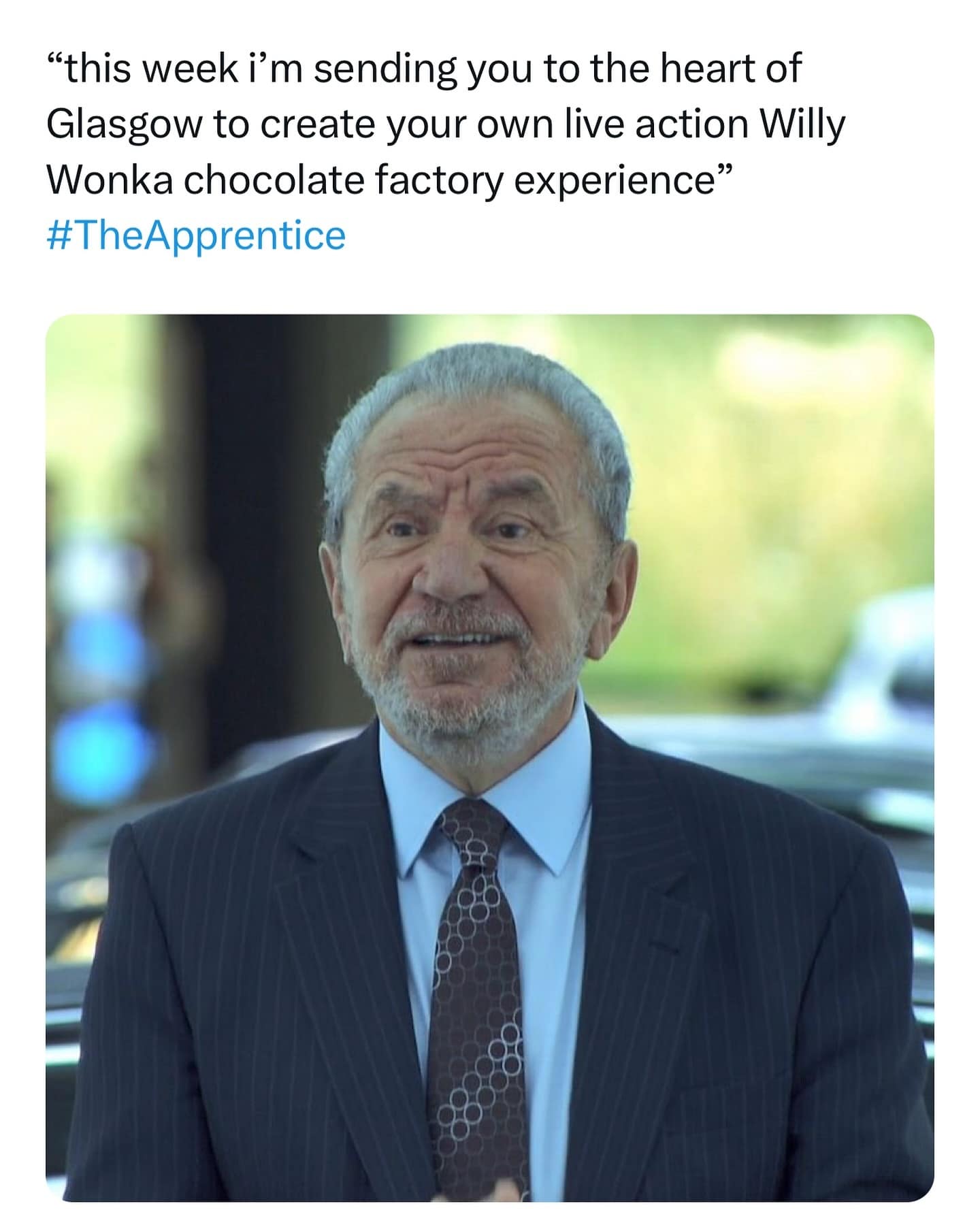 "this week i'm sending you to the heart of Glasgow to create your own live action Willy Wonka chocolate factory experience"