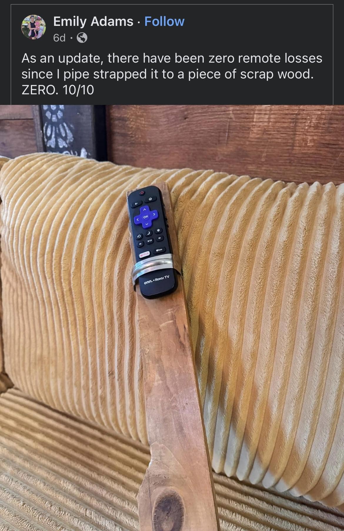 As an update, there have been zero remote losses since I pipe strapped it to a piece of scrap wood. ZERO. 10/10