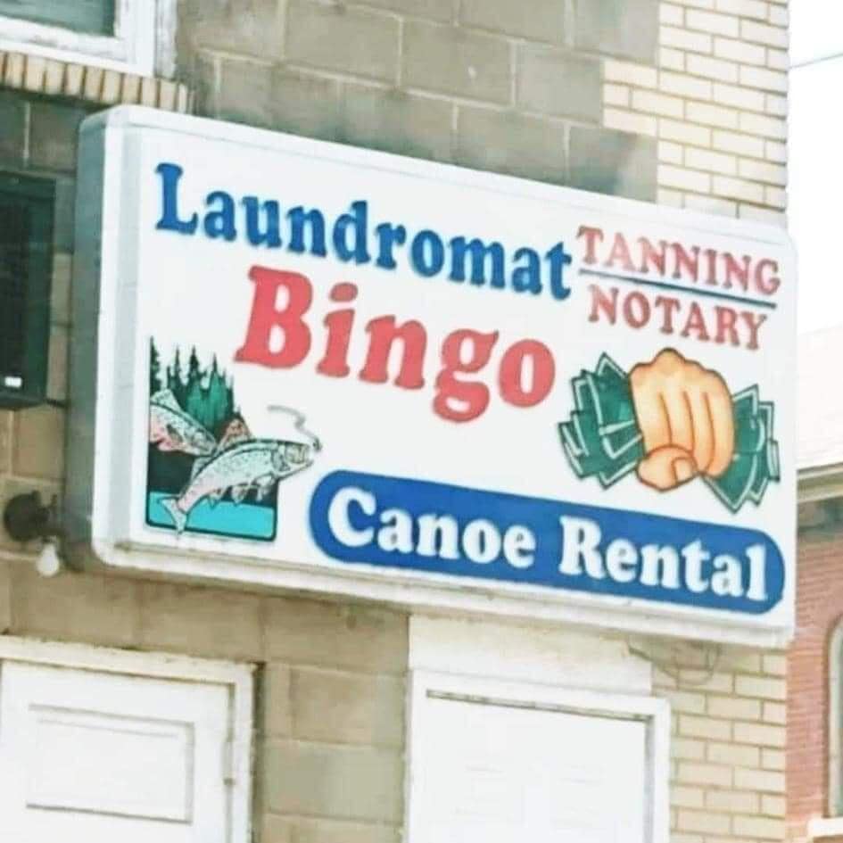 Laundromat TANNING Bingo NOTARY Canoe Rental