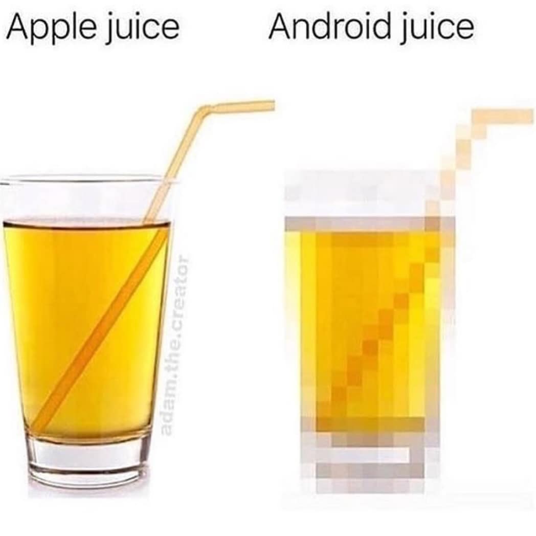 Apple juice Android juice