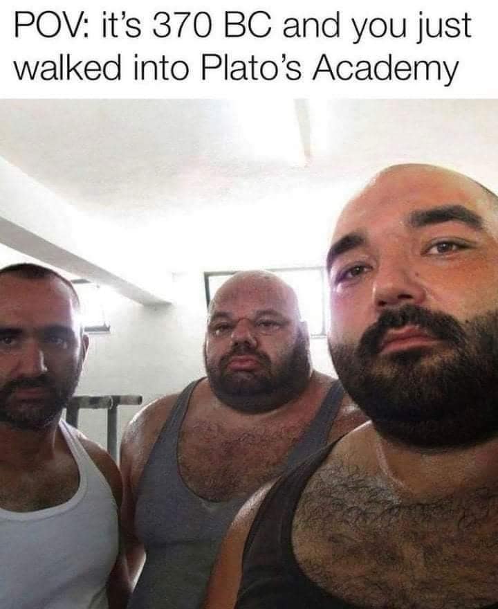 POV: it's 370 BC and you just walked into Plato's Academy
