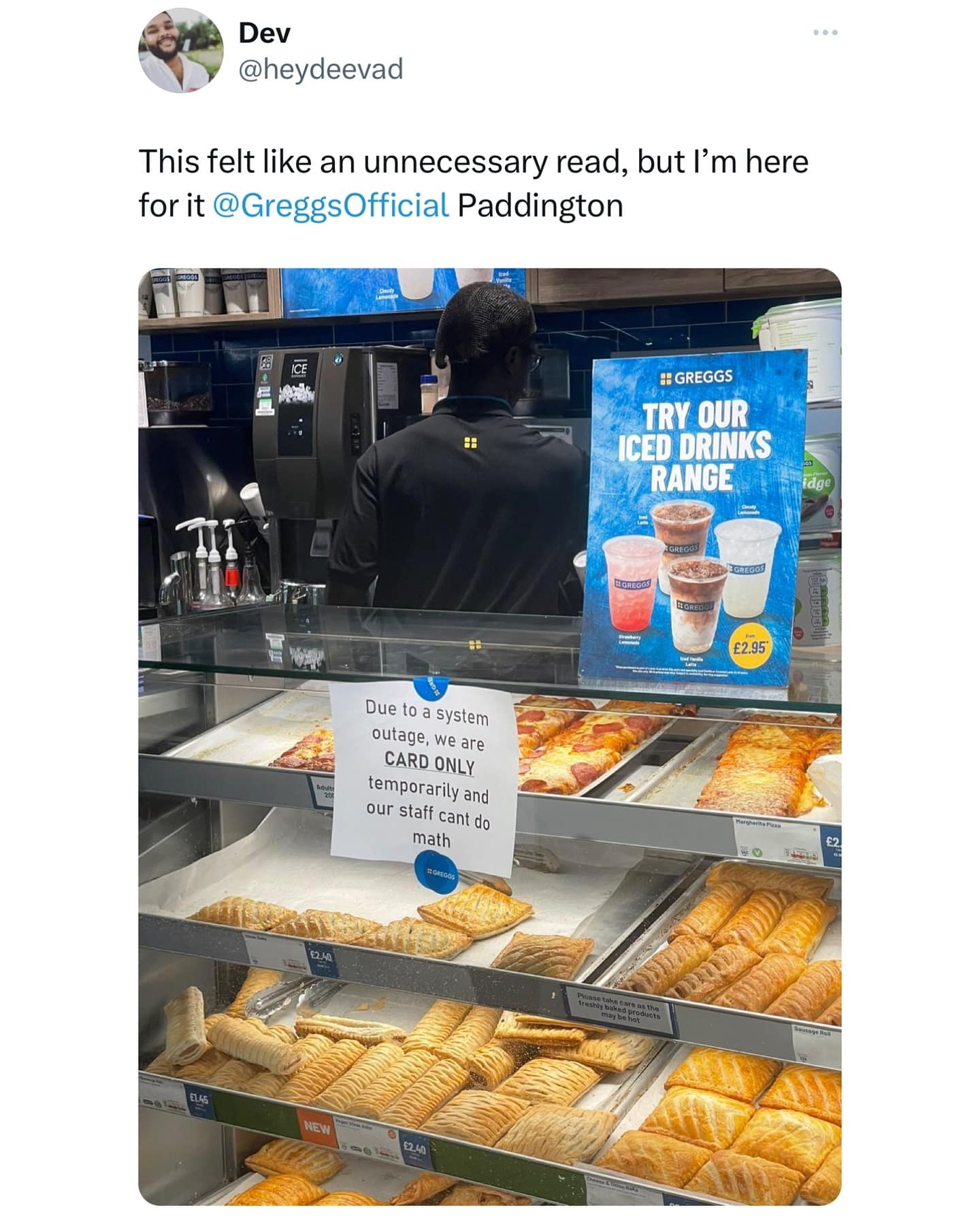 This felt like an unnecessary read, but I'm here for it @GreggsOfficial Paddington