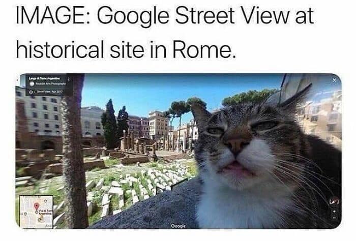 IMAGE: Google Street View at historical site in Rome.