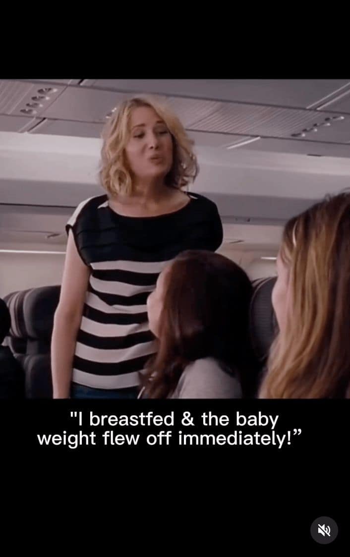 "I breastfed & the baby weight flew off immediately!"