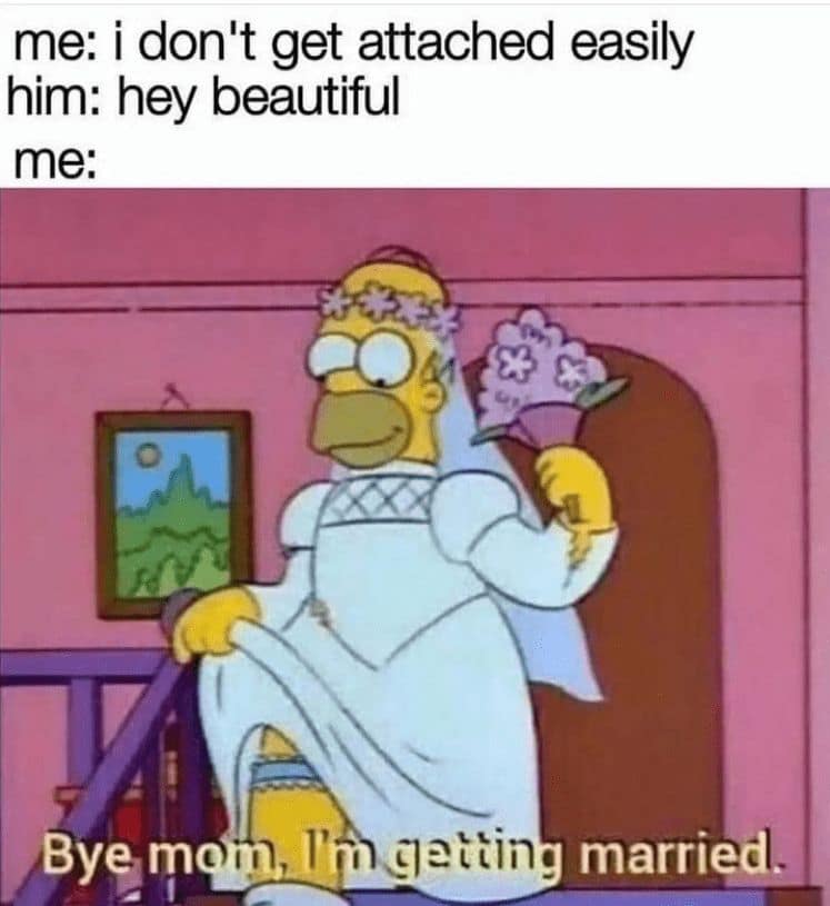 me: i don't get attached easily him: hey beautiful me: