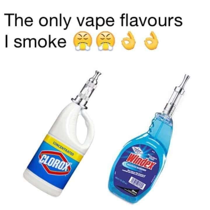 The only vape flavours I smoke