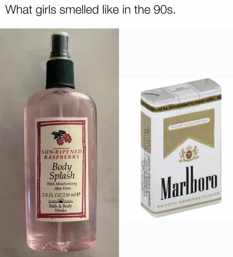 What girls smelled like in the 90s.