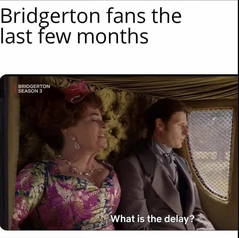 Bridgerton fans the last few months