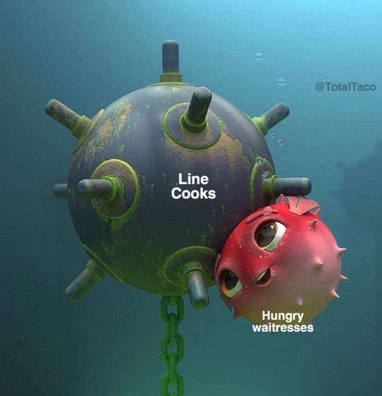 Line Cooks Hungry waitresses