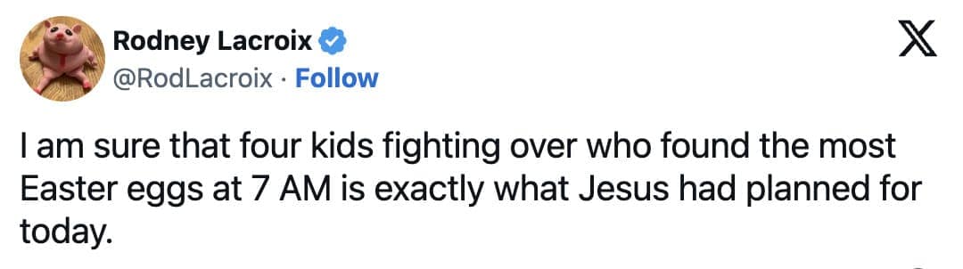 funny easter tweets, easter memes, Easter weekend humor, hilarious Easter social media posts, witty Easter jokes, Humorous Easter commentary, Easter Twitter trends, funny Easter memes