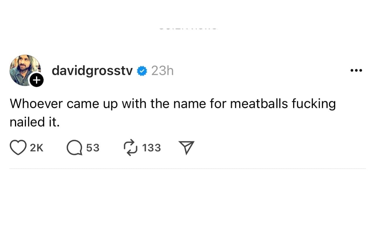 Whoever came up with the name for meatballs nailed it.