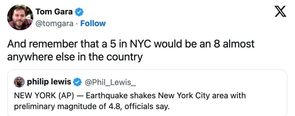 new york earthquake memes, NYC earthquake memes, new york earthquake reactions, Funny New York earthquake reactions, NYC earthquake humor