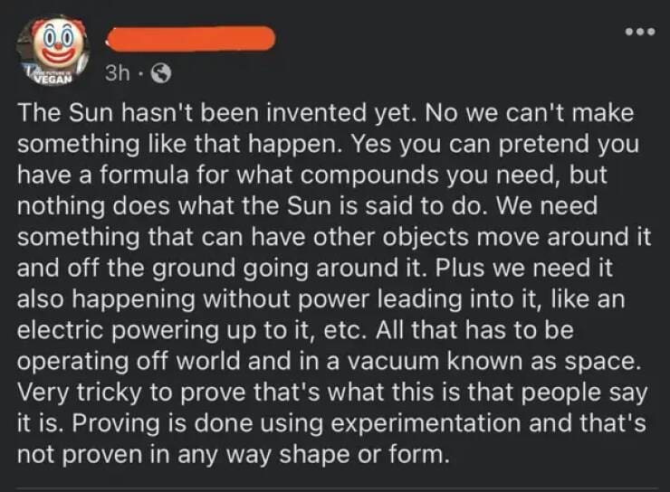 The Sun hasn't been invented yet. No we can't make something like that happen. Yes you can pretend you have a formula for what compounds you need, but nothing does what the Sun is said to do. We need something that can have other objects move around it and off the ground going around it. Plus we need it also happening without power leading into it, like an electric powering up to it, etc. All that has to be operating off world and in a vacuum known as space. Very tricky to prove that's what this is that people say it is. Proving is done using experimentation and that's not proven in any way shape or form.