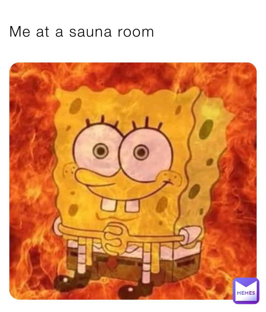 Me at a sauna room