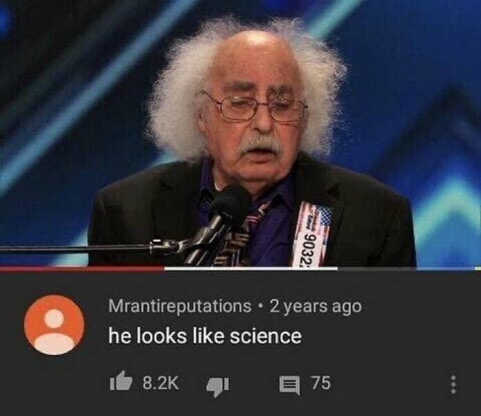he looks like science