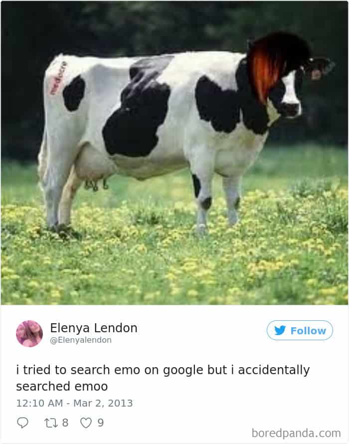 i tried to search emo on google but i accidentally searched emoo