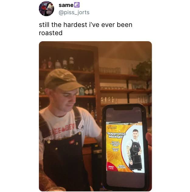 funny memes. still the hardest i've ever been roasted