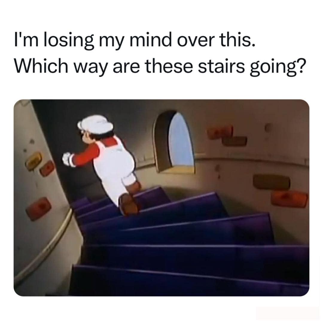 I'm losing my mind over this. Which way are these stairs going?