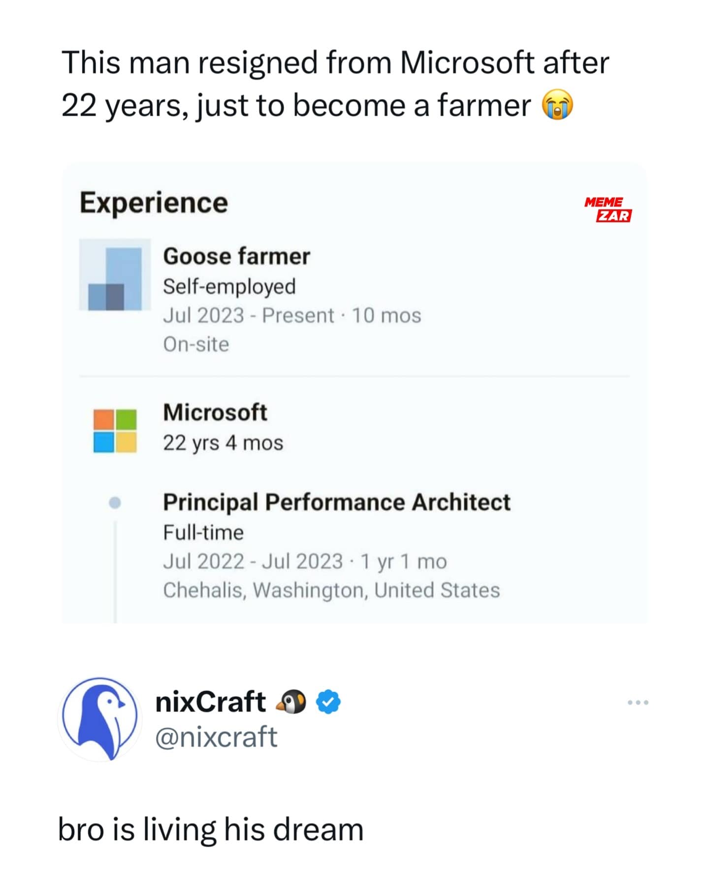 This man resigned from Microsoft after 22 years, just to become a farmer