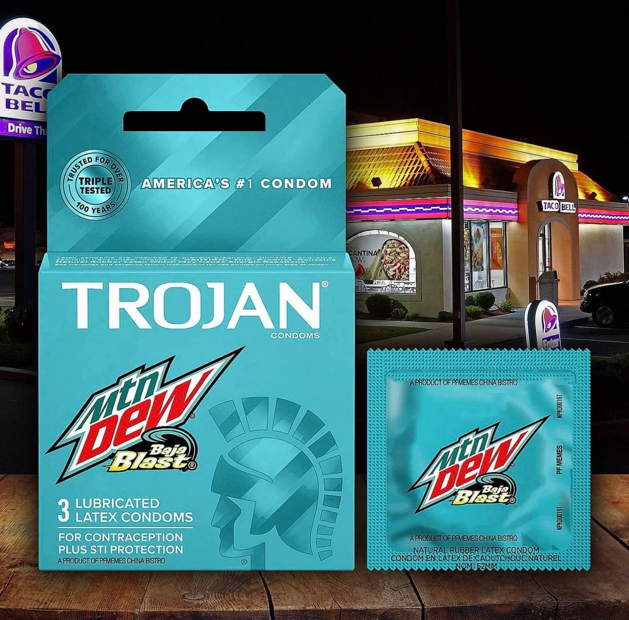funny pics. TROJAN® baja blast