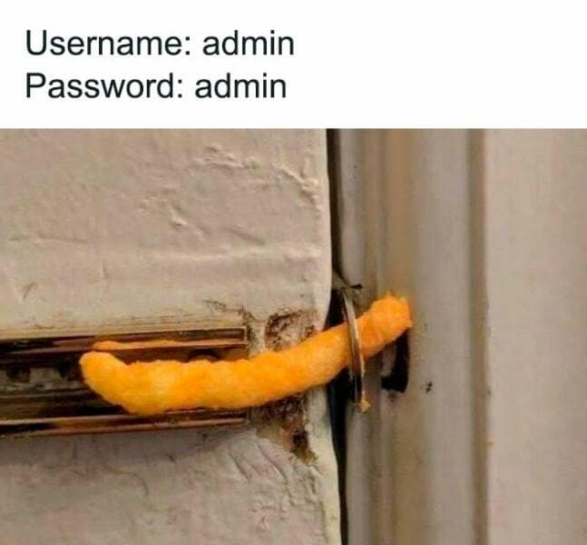 it memes. Username: admin Password: admin