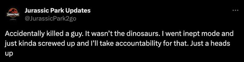 jurassic park updates