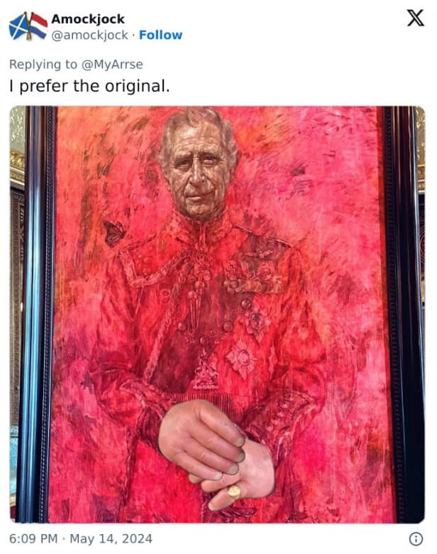 King charles portrait memes, king charles portrait, king charles, prince charles, prince charles portrait memes, king charles portrait reactions, king charles portrait tweets