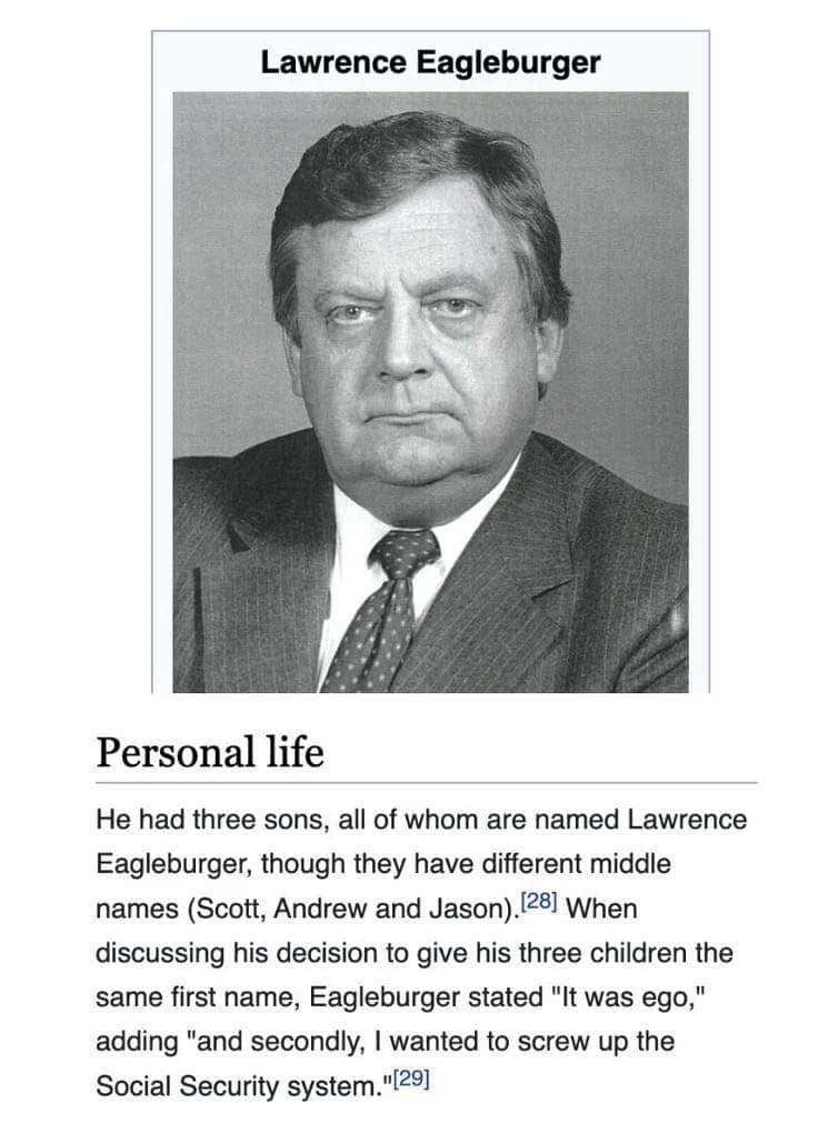 men being chaotic. Lawrence Eagleburger