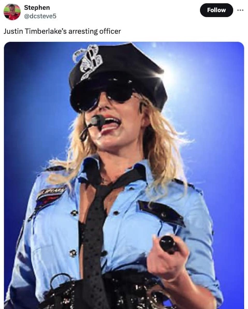 justin timberlake dui memes