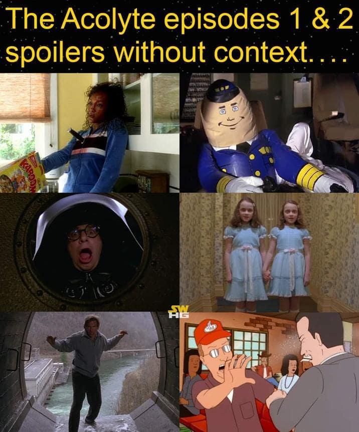 the acolyte memes, star wars memes, Star Wars The Acolyte memes, Star Wars jokes, Star Wars humor, Disney Plus responses, Disney Plus reviews