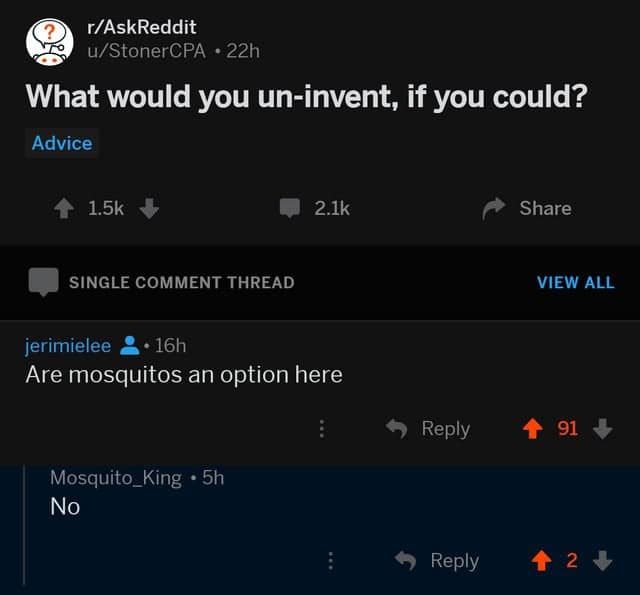 What would you un-invent, if you could?