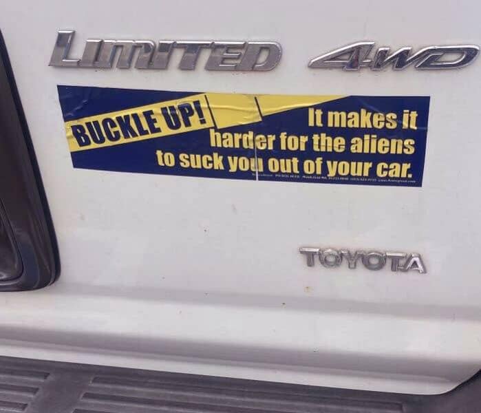 funny bumper stickers, hilarious bumper stickers, ridiculous bumper stickers, witty bumper stickers