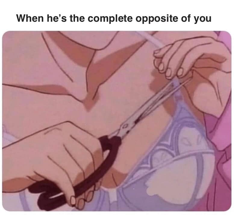 funny girlfriend memes. When he's the complete opposite of you