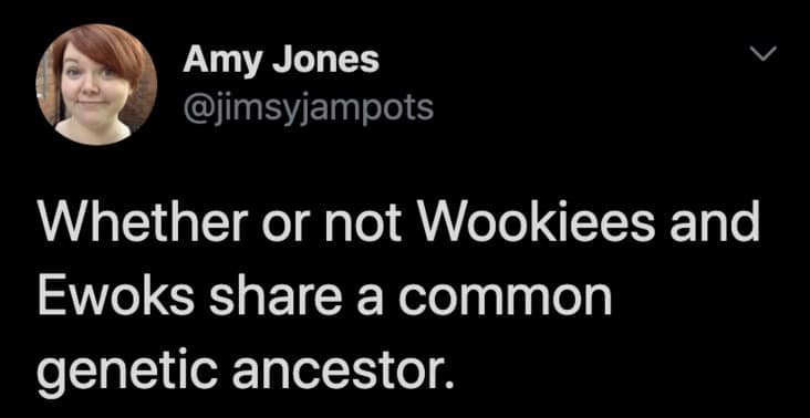 Whether or not Wookiees and Ewoks share a common genetic ancestor.