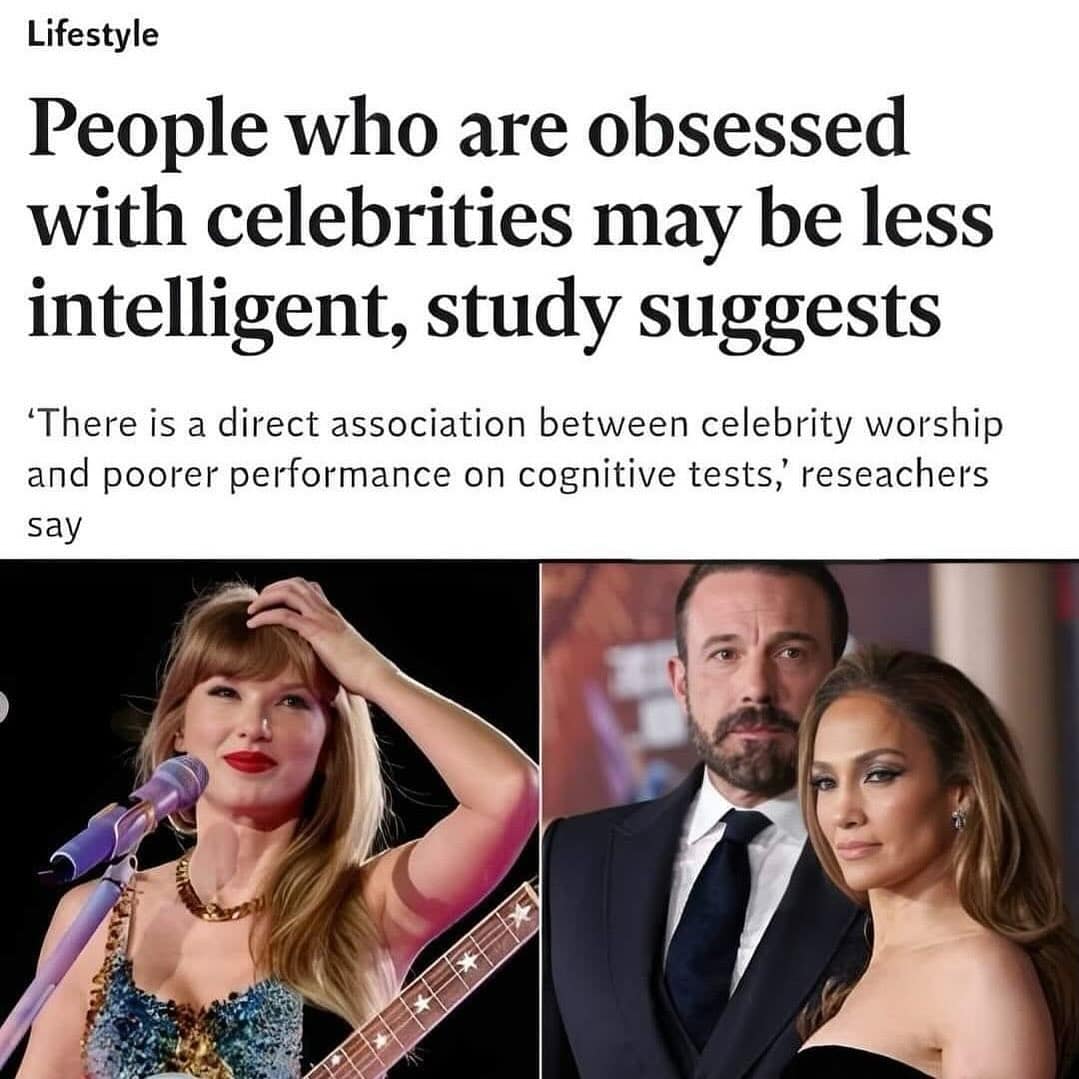 funny memes. People who are obsessed with celebrities may be less intelligent, study suggests