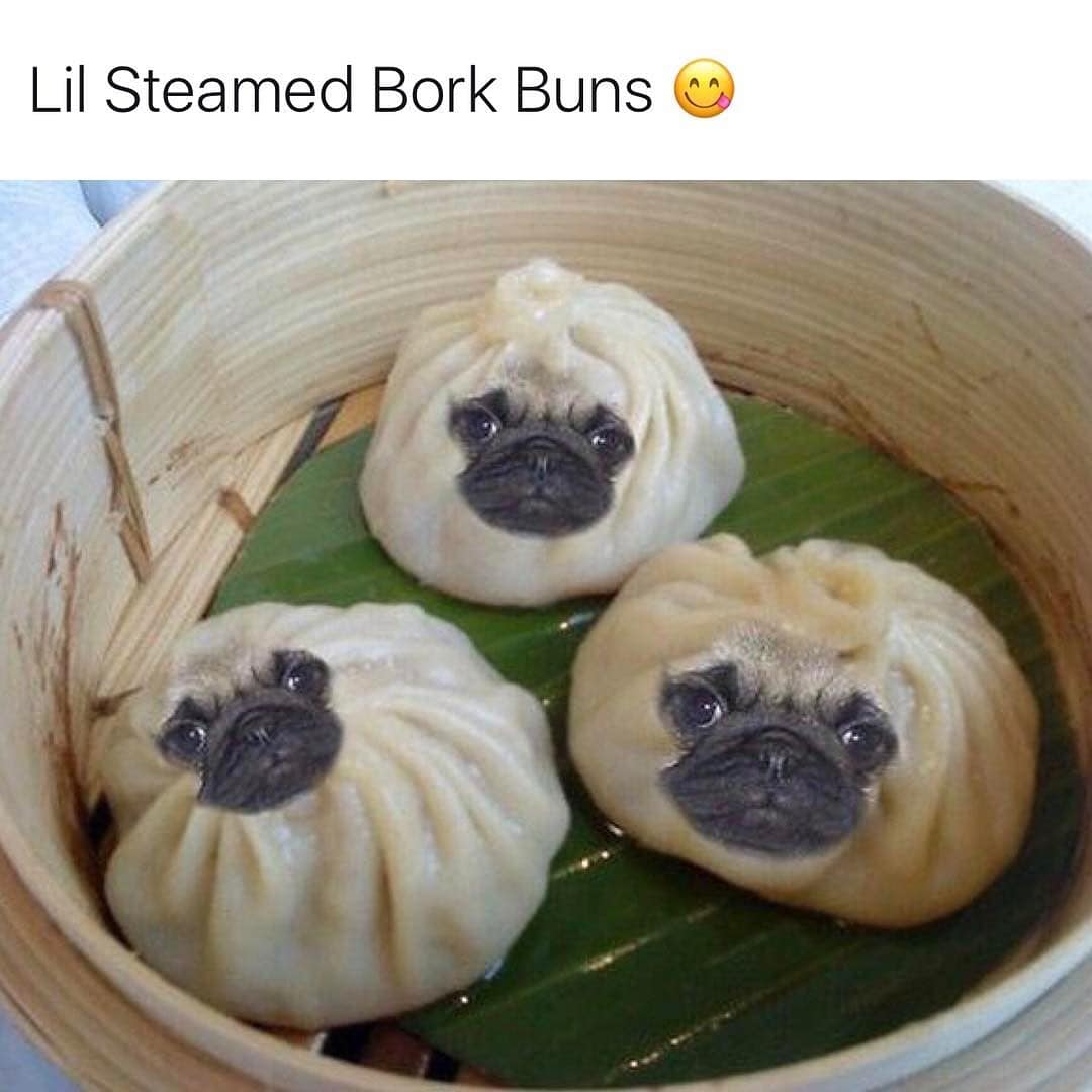 funny pics. Lil Steamed Bork Buns