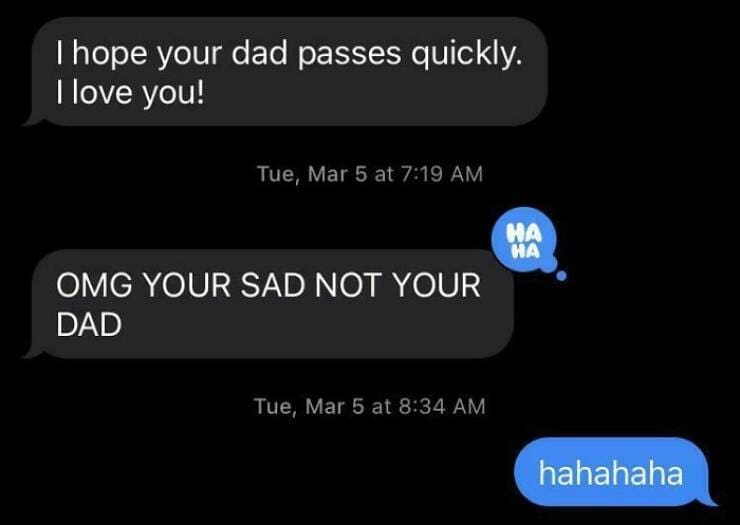 hilarious text messages.