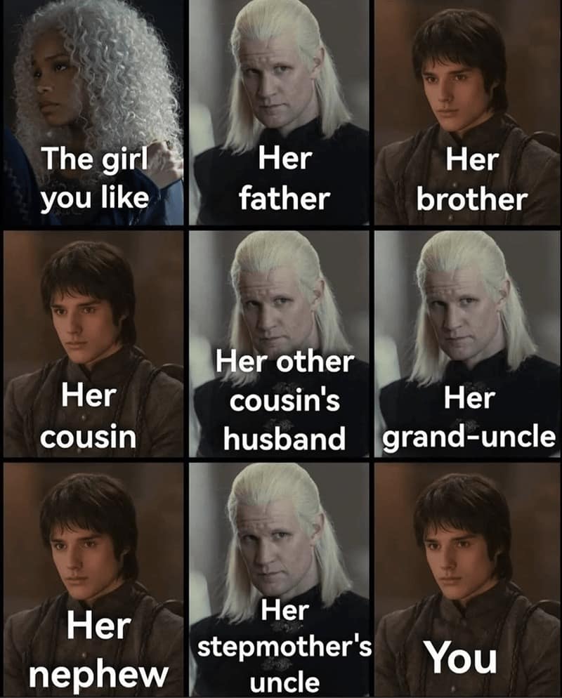 house of the dragon memes, house of the dragon season 2 memes, game of thrones memes