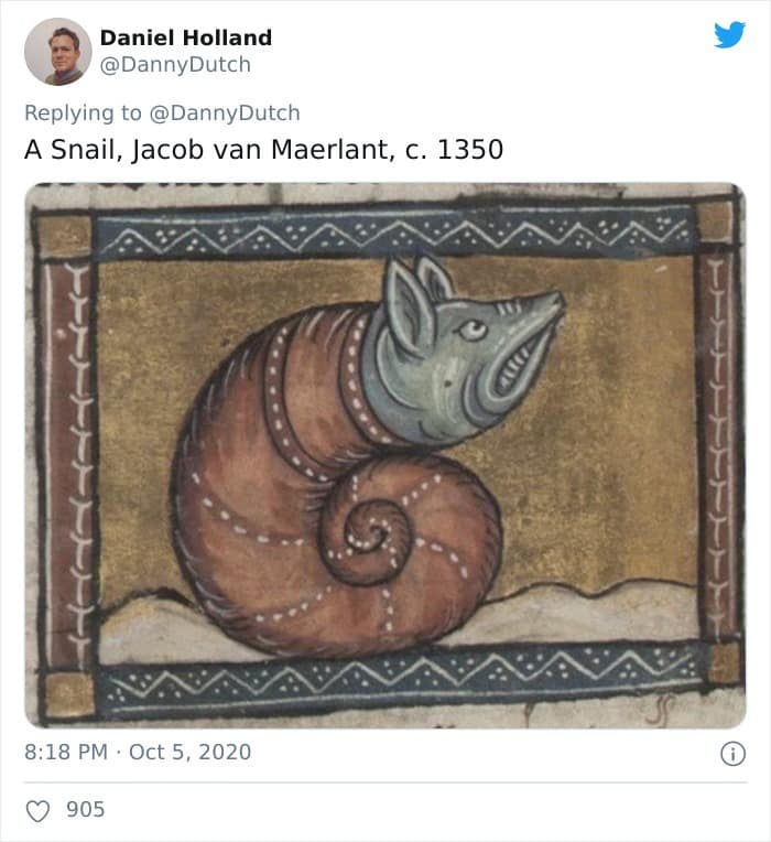 A Snail, Jacob van Maerlant, c. 1350