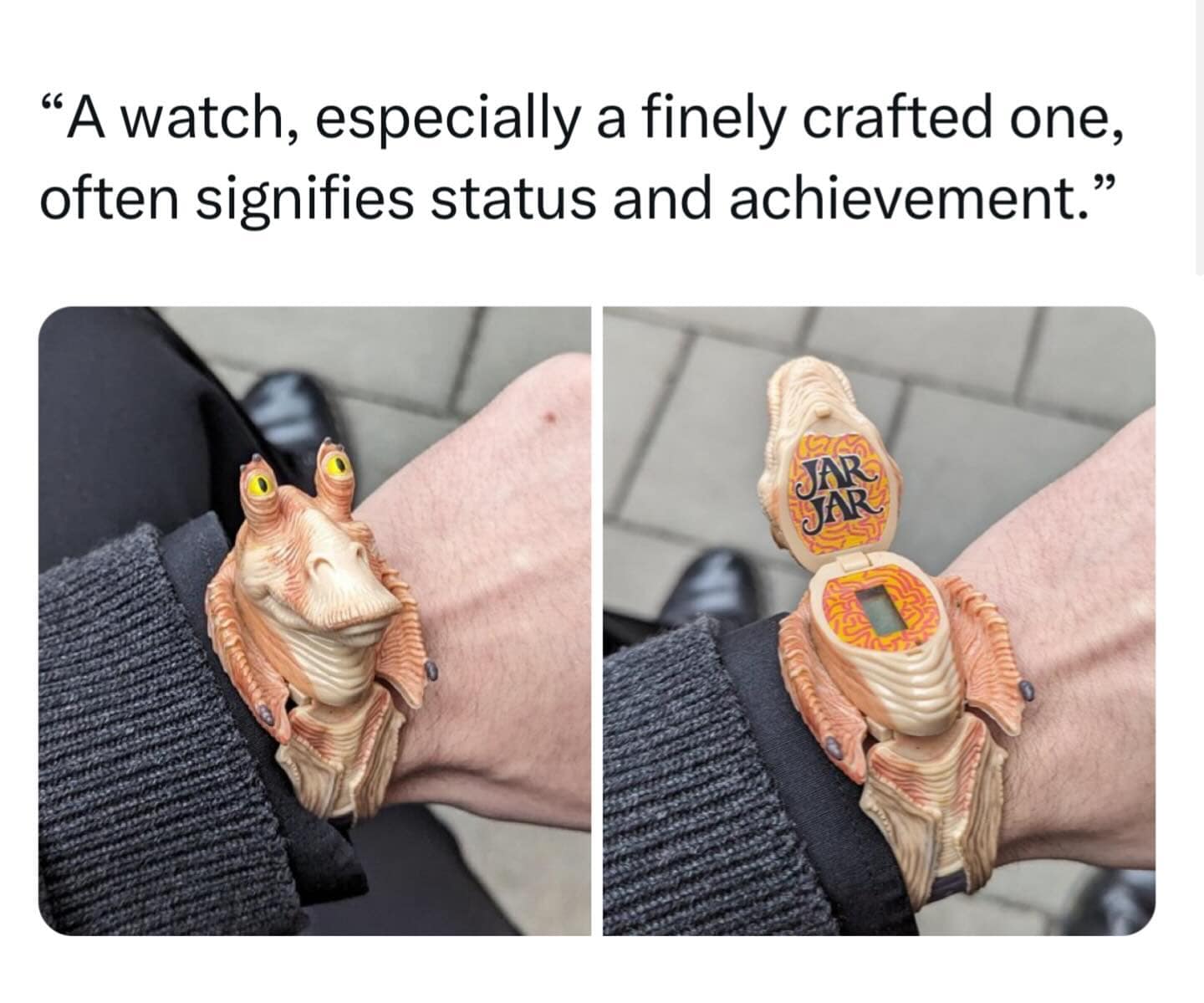 weird gifts. jar jar binks watch