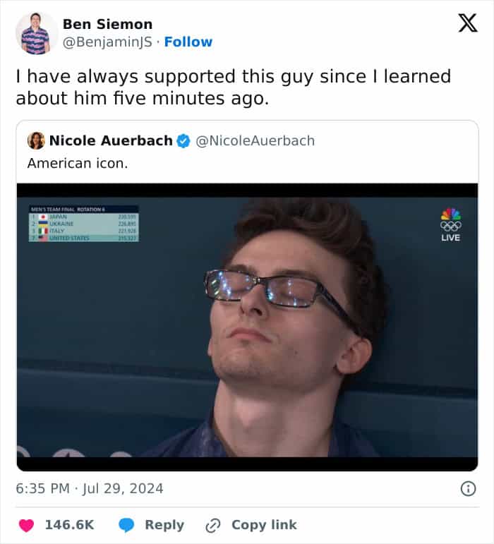 Steven Ned memes, Olympic humor, Viral athletes, Gymnastics memes