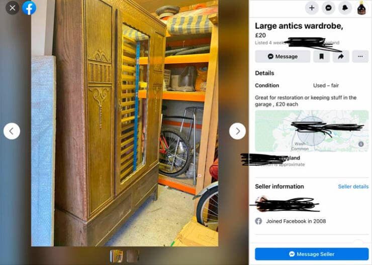 Large antics wardrobe,